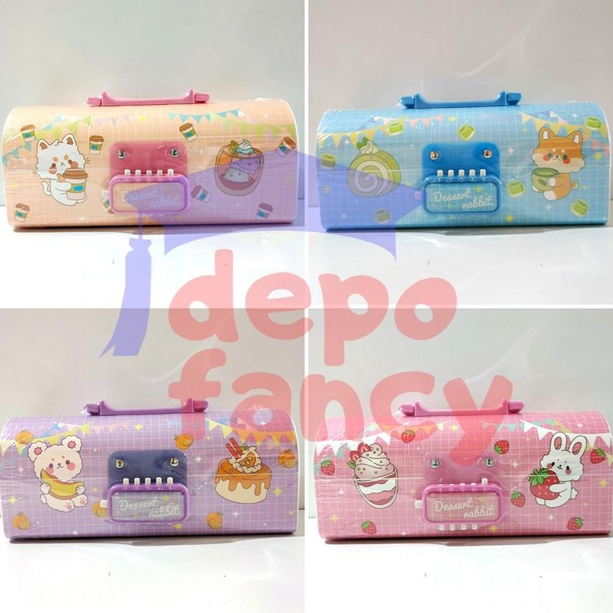 

Terbaru - Kotak Pensil Mika PVC Tebal + Kode 2 Susun + White Board / Pencil Case / Tepak Pensil / Tempat Pensil / Boks Pensil / Box Pen