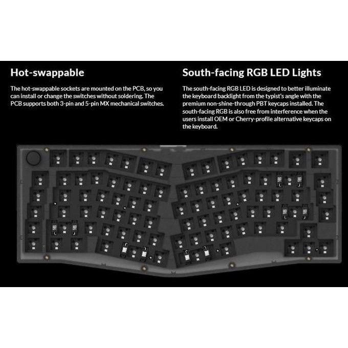 (Expert) Keychron V10 (Alice Layout) QMK Barebone Knob