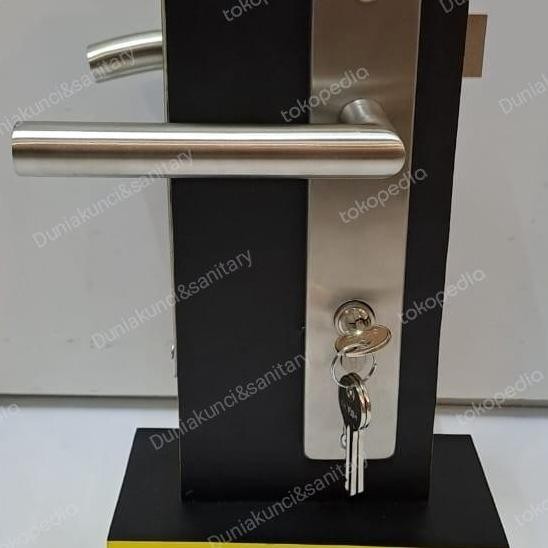 Handle Pintu Solid Set Komplit Kunci 6141 Stainles