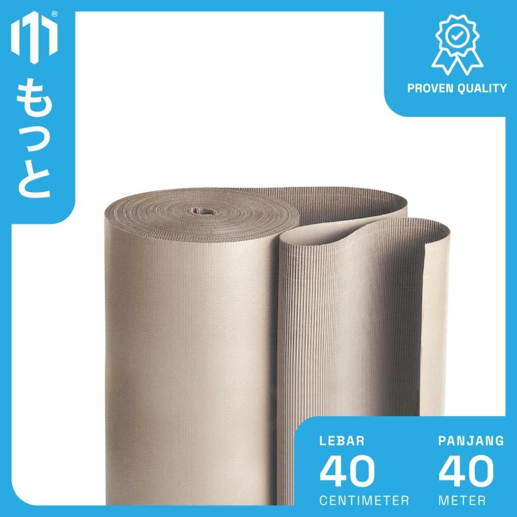 

Single Face / Corrugated Roll Ukuran 40 Cm X 40 M - Karton Lembar Untuk Packing - Motto Single Face aSt