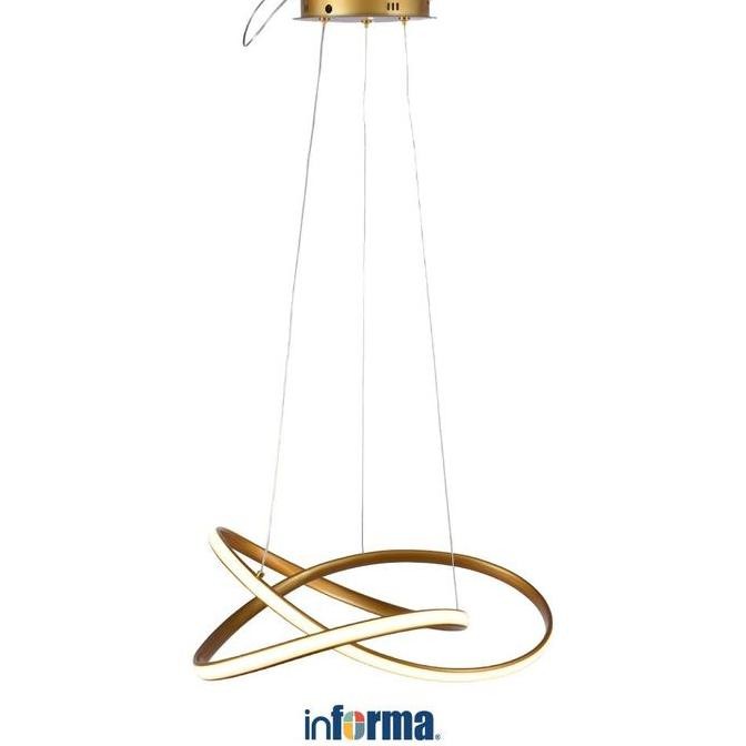 Informa Lampu Gantung Hias Led Round - Gold