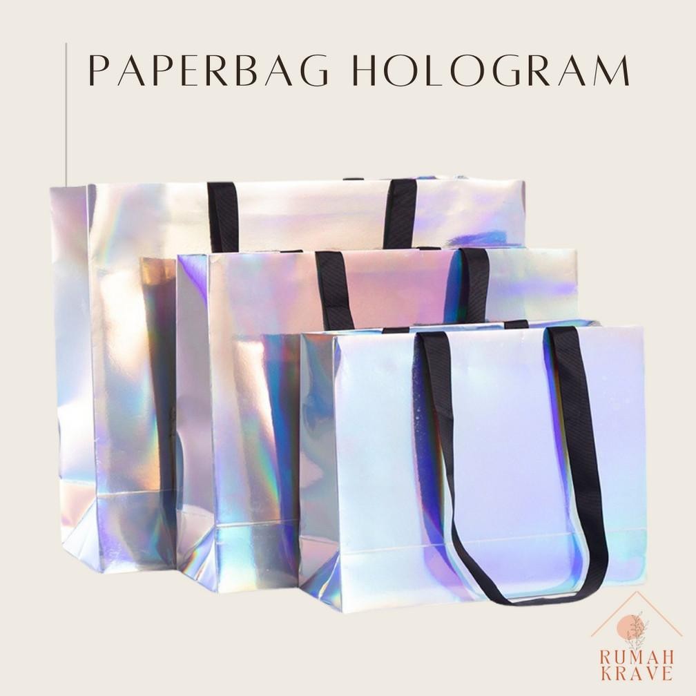 

RUMAH KRAVE - Paperbag Hologram Tas Kantong Hadiah aSt