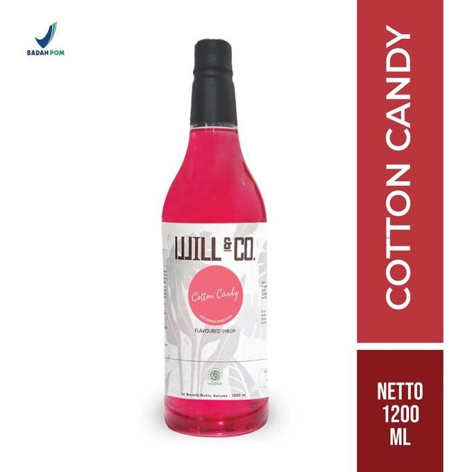 

Will&Co Sirup Cotton Candy 1.2 Liter - Sirup Permen Kapas Kualitas Terbaik Harga Termurah
