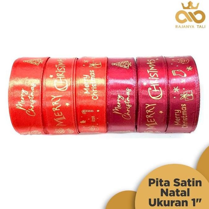 

Baru Pita Merry Christmas 2.5cm Roll Untuk Dekorasi Natal & Pohon