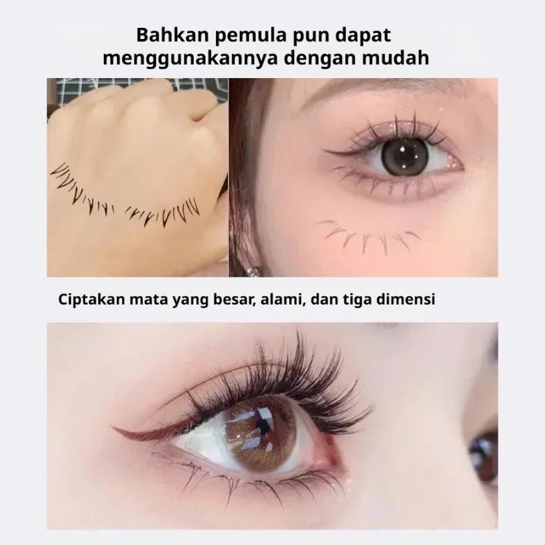 Kirim dalam 24 jamEyeliner Stamp Bulu Mata Cairan Eyeliner Praktis Pensil Eyeliner Stamp Bibit Bulu 