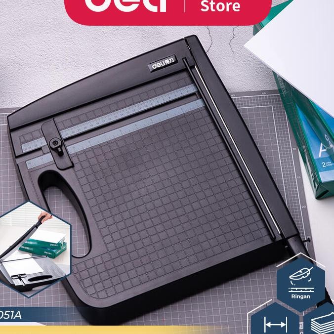 

Deli R Trimmer Alat Pemotong Kertas 30 X 30 Cm Kapasitas 12 Lembar 8051A