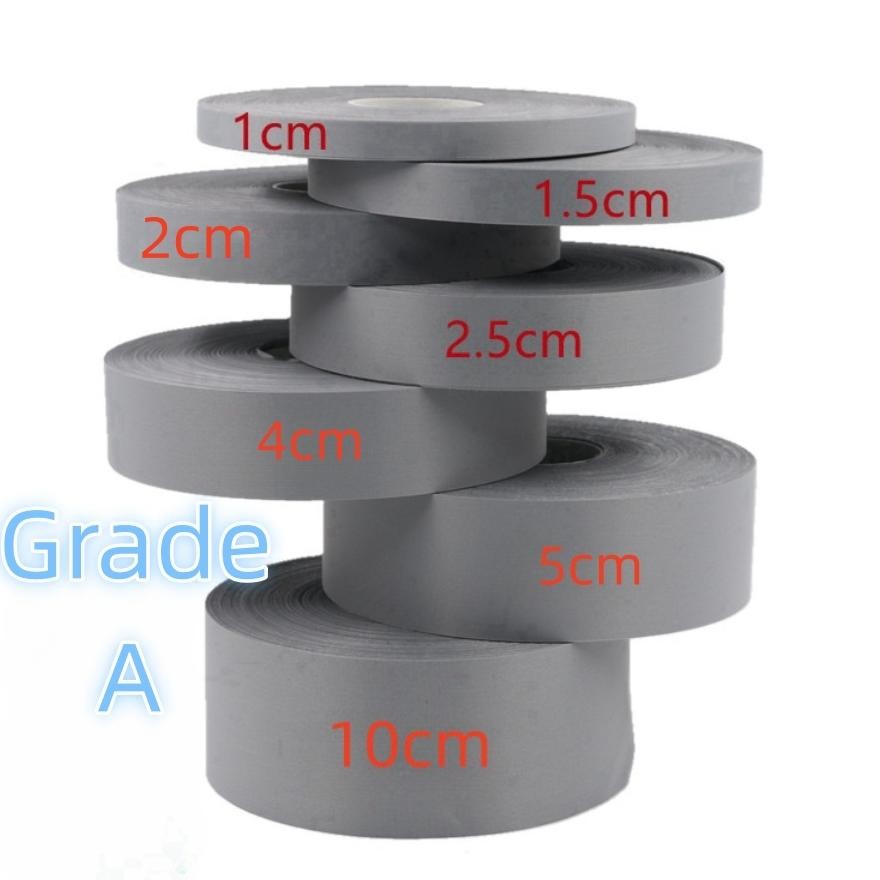 

Pita Scotchlite skotlet scotlight pita pemantul cahaya kain jahit abu-abu 1cm\1.5cm\2.5cm\4cm\5cm\10cm Grade A aSt