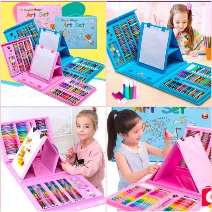 

Cod - Alat Lukis Set Super Mega Art 208 Pcs Crayon Oil Paste Pensil Warna Pensil Warna Cair Anak Mewarnai Terbaru