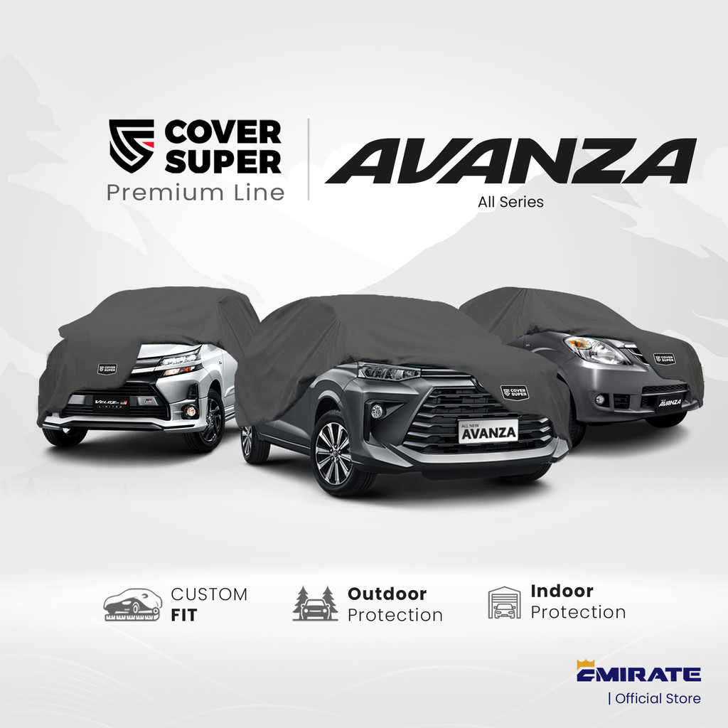 Sarung Mobil / Cover Mobil Toyota Avanza Polyester Premium Cover Super