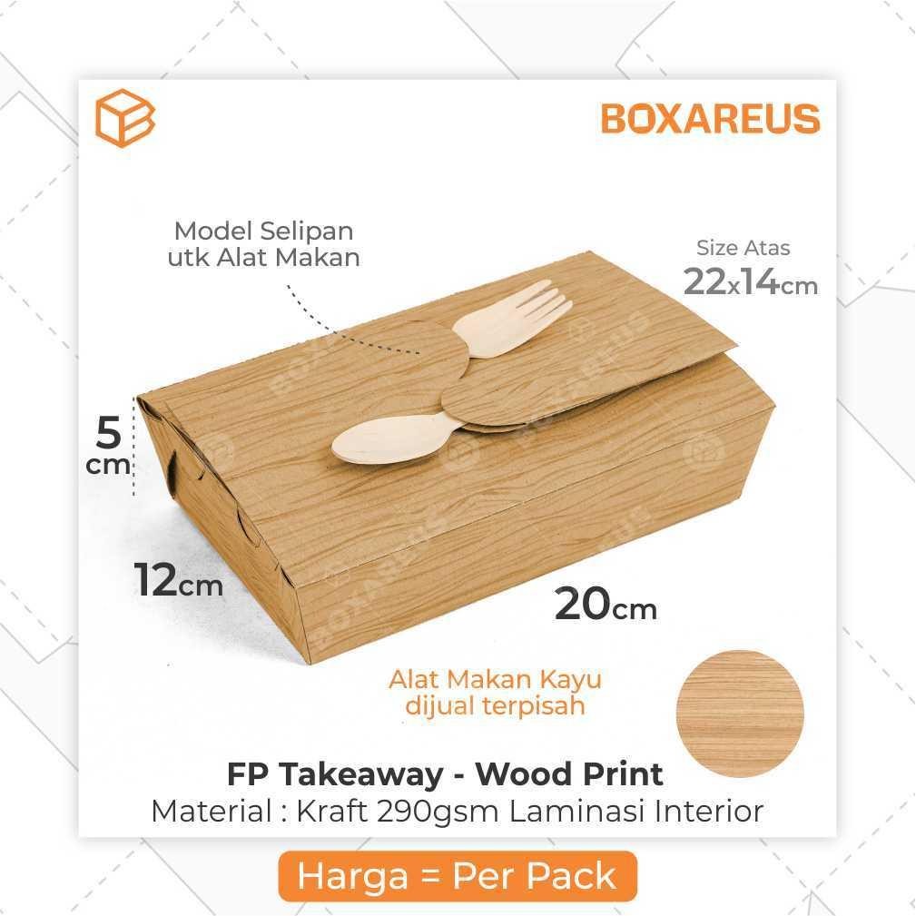 

Dus Takeaway Paper Lunch Box Kotak Bekal Makanan | Fp Takeaway