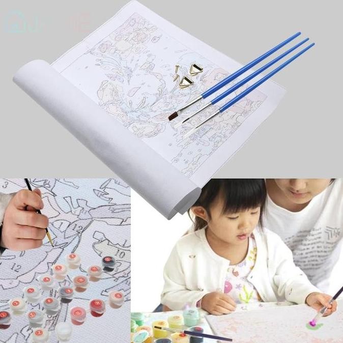 

Lukisan Cat Minyak Desain Deer Digital Bahan Kanvas, Mewarnai Dengan A