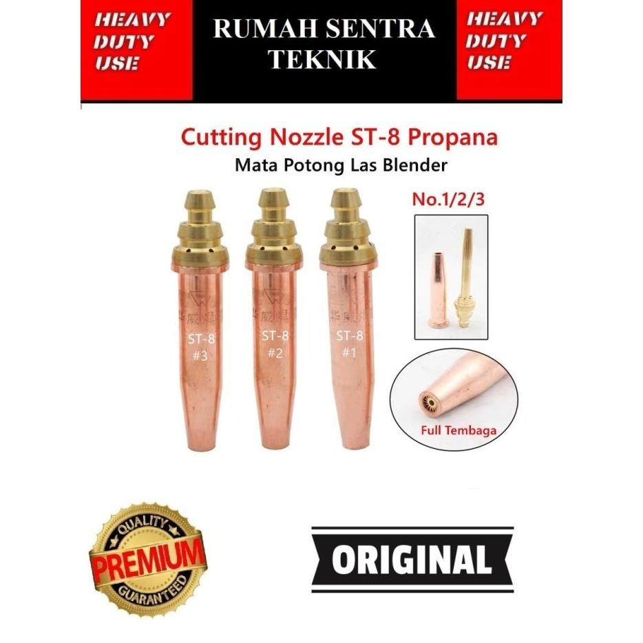 Cutting Tip Lpg Type Strong8Mata Nozzle Blender Potong Strong 8 Lpg aSt