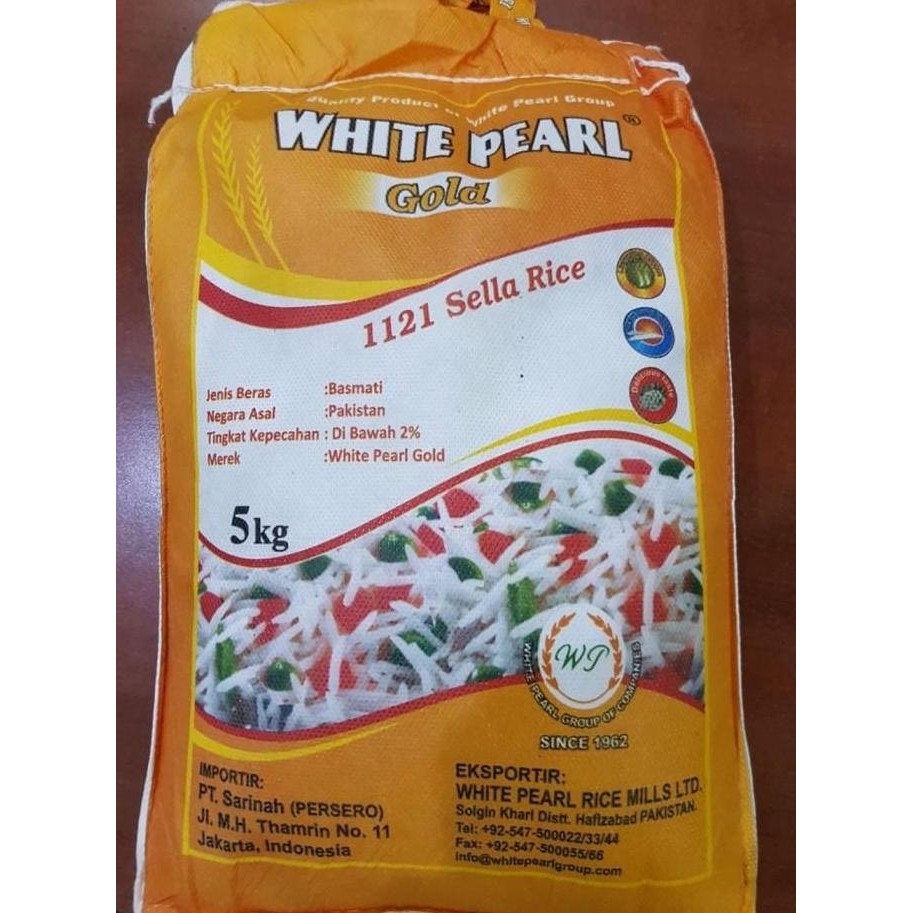 

(Allthebest) Ecer Beras Basmati Rice White Pearl 1000 gram 1 kg