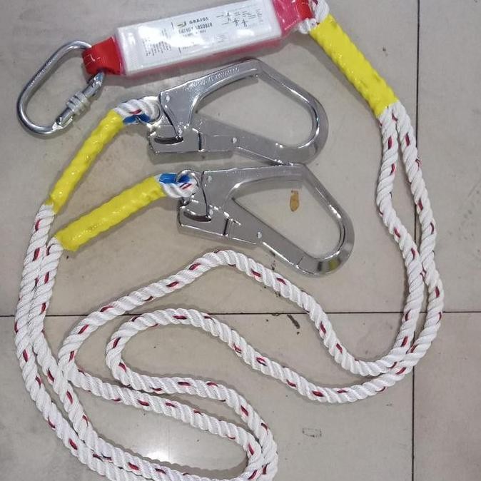 

Promo absorber double lanyard hook besar / dobel lanyar 2 hook besar murah COD