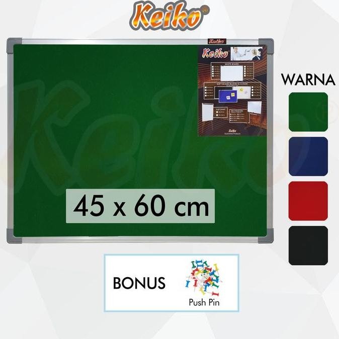 

Siap Kirim Softboard Cork Board Mading Gantung Bludru Keiko 45x60cm - Papan Informasi Mini