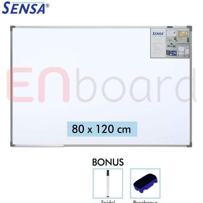 

Siap Kirim Whiteboard Gantung Single Face Sensa 80x120cm - Papan Tulis Gantung Kantor