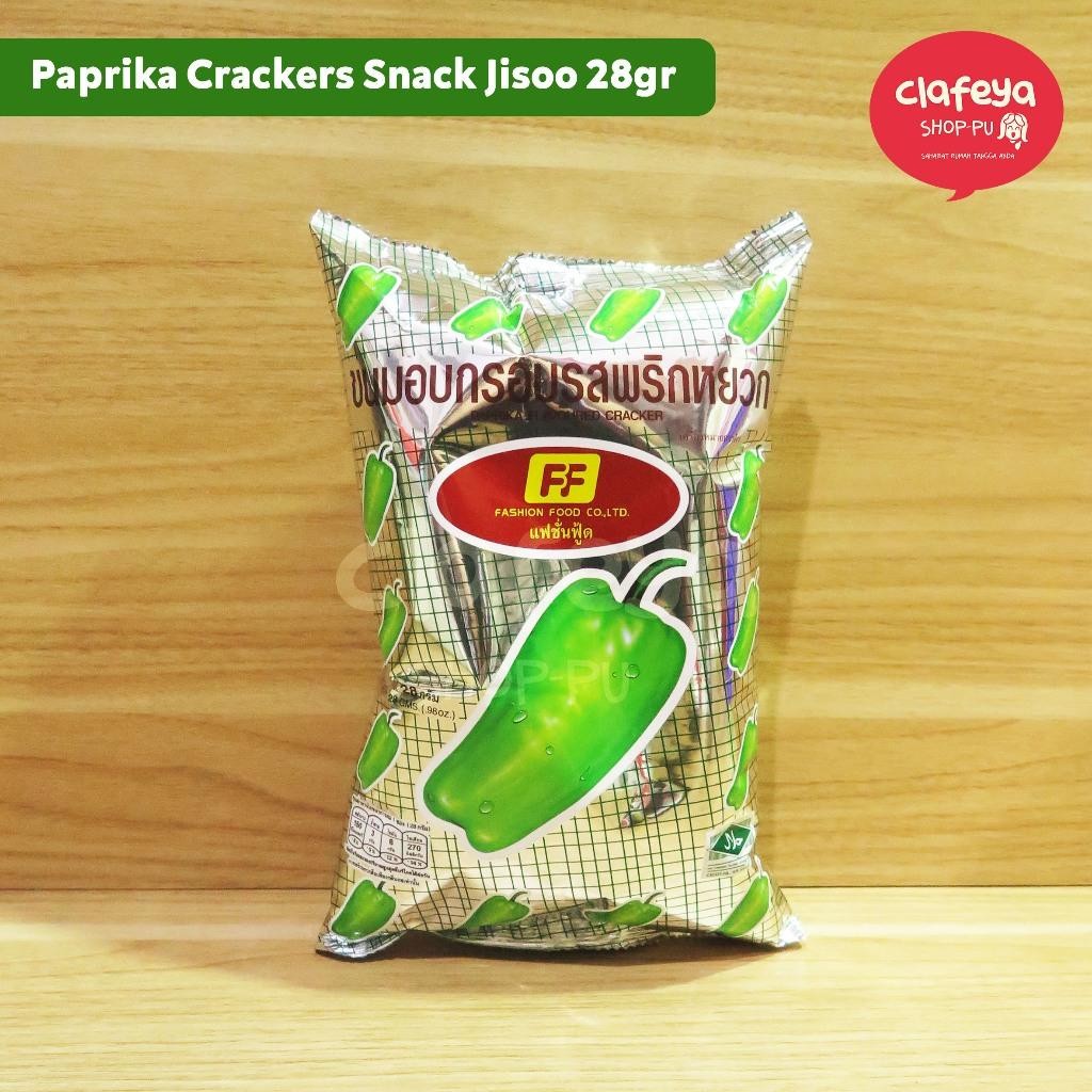 

Ccf Tomato & Paprika Crackers Snack Jisoo 13, 28, & 58 Gram Asli Thailand