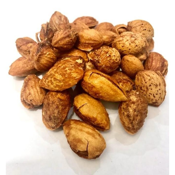 

(Allthebest) Kacang Almond kulit 1kg Rasa Susu