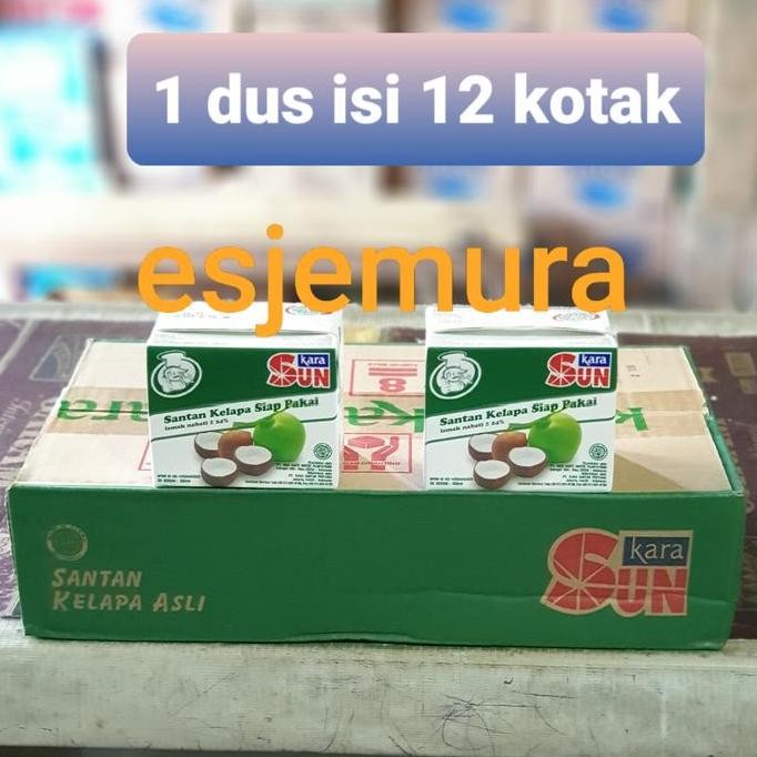 

Promo Sun Kara Santan 200Ml - Per Dus Isi 12 Kotak Santan Kelapa Siap Masak