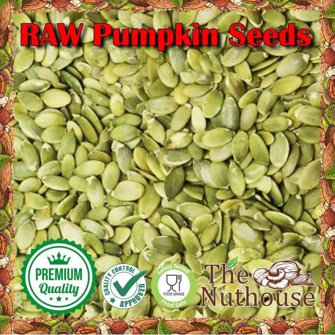 

(Allthebest) 1kg Pumpkin Seeds RAW / Biji Labu Kupas Mentah [Import Quality]