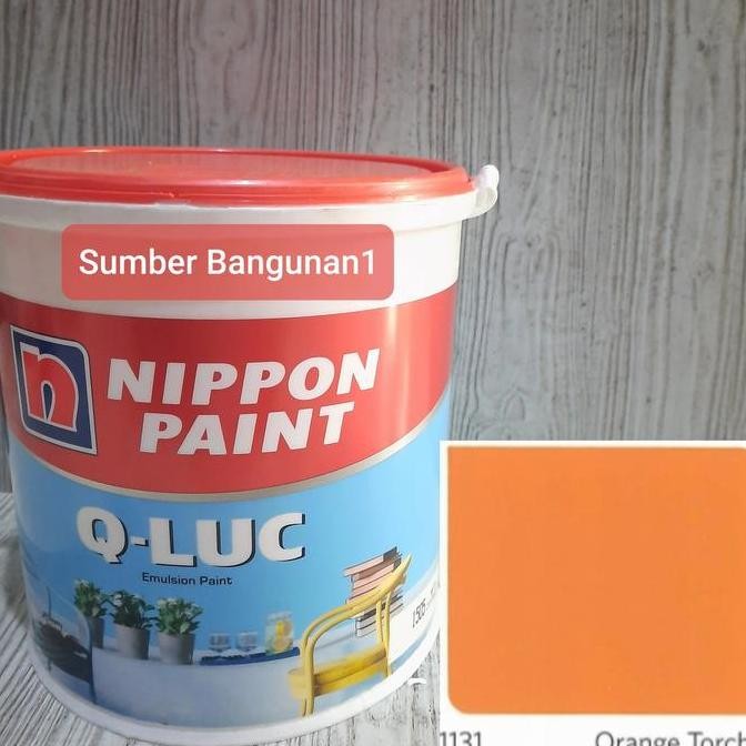 HARGA DISC - Cat tembok Qluc Orange 1131 NIPPON PAINT 4.5kg dinding interior