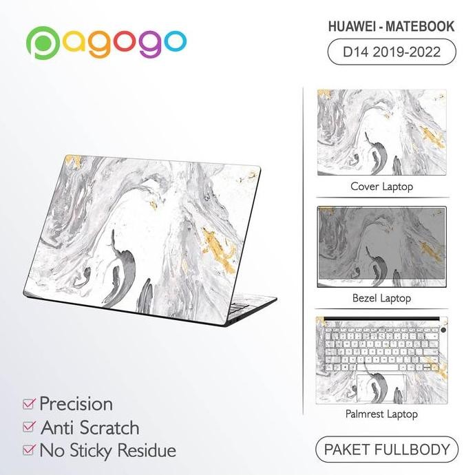 TERBARU - Garskin Stiker Laptop Huawei Matebook D14 Reborn D15 Reborn Transparan