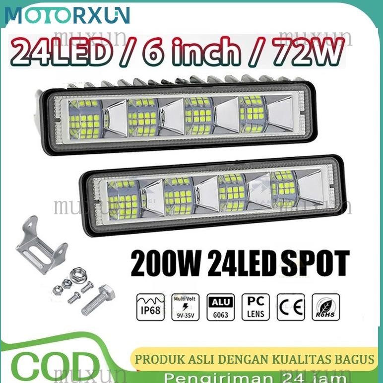 NEW- 1pc Lampu Tembak CWL CREE 24 Mata LED & 16 Mata LED 12Volt Dan 24Volt Bahan Aluminium Lampu Mob