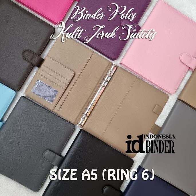 

Tersedia Binder Polos Kulit Jeruk A5 Ring 6 - Binder Eksklusif
