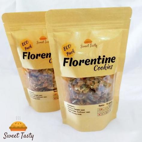 

Florentine Cookies Eco Pack 70gr - Kue Kering Almond Renyah Stok Terbatas