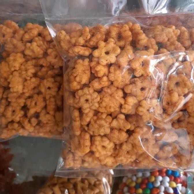 

Kue Sakura Kembang Ribut Jajanan Jadul Gurih Asin 500gr Stok Terbatas