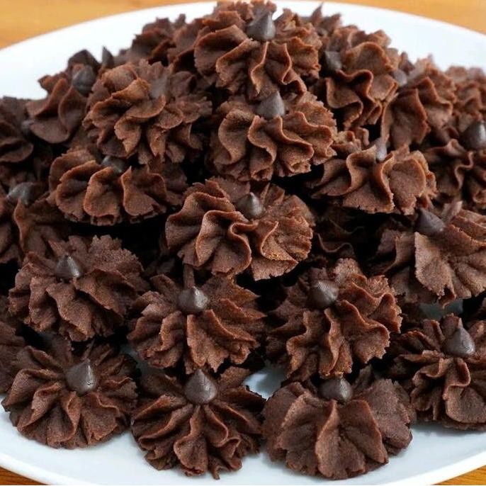 

Kue Semprit Coklat Renyah Toples Kecil 250gr - Kue Kering Lebaran Stok Terbatas