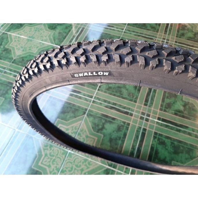 BAN LUAR SEPEDA 26 x 2.00 26x200 26x2.00 SWALLOW MTB FEDERAL HITAM KASAR
