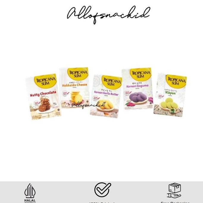 

Tropicana Slim Cookies 100gr - Hokkaido Cheese / Garlic Cheese Butter Stok Terbatas