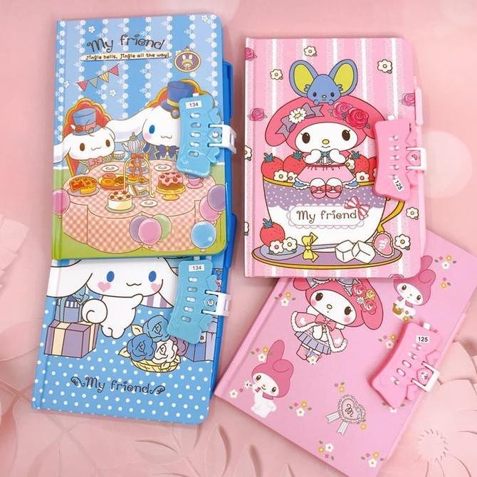 

Binder Korea Style Diary Book Karakter Kartun Free Pulpen Lucu