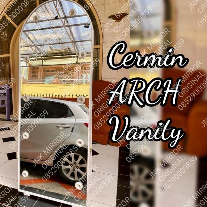 Cermin Arch Vanity Lampu Badan Berdiri Besar