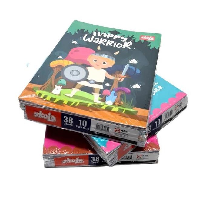 

(Fs) Tbmo 10 Pcs Buku Tulis Skola By Sidu 38 Lembar Sinar Dunia Per Pack Isi 10