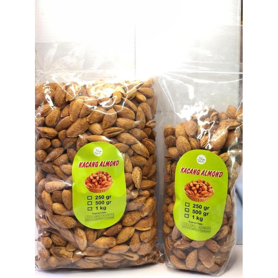 

Kacang Almond Kemasan 500Gr Gurih Terlaris