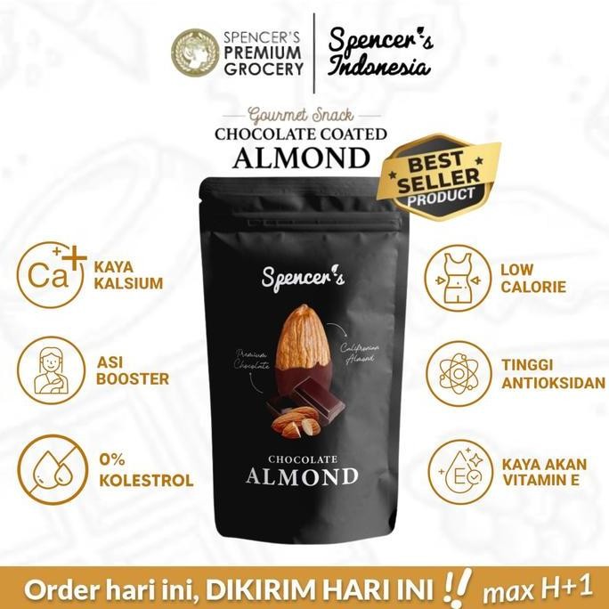 

Spencer'S Chocolate Almond Snack (40Gr) - Kacang Almond Rasa Cokelat Terlaris