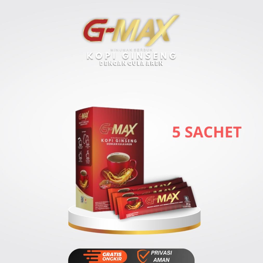 

Terbaik KOPI GMAX ORIGINAL 1 BOX ISI 10 sachet HALAL BPOM