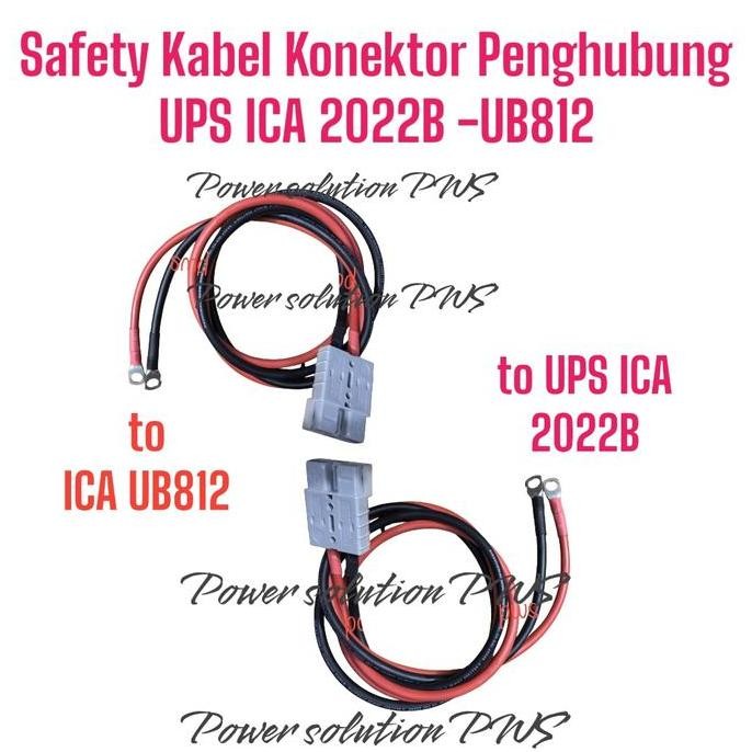 Safety Kabel Konektor ICA UPS 2022B - UB812 Battery Bank External ICA PN2022B / Kabel Penghubung Ups