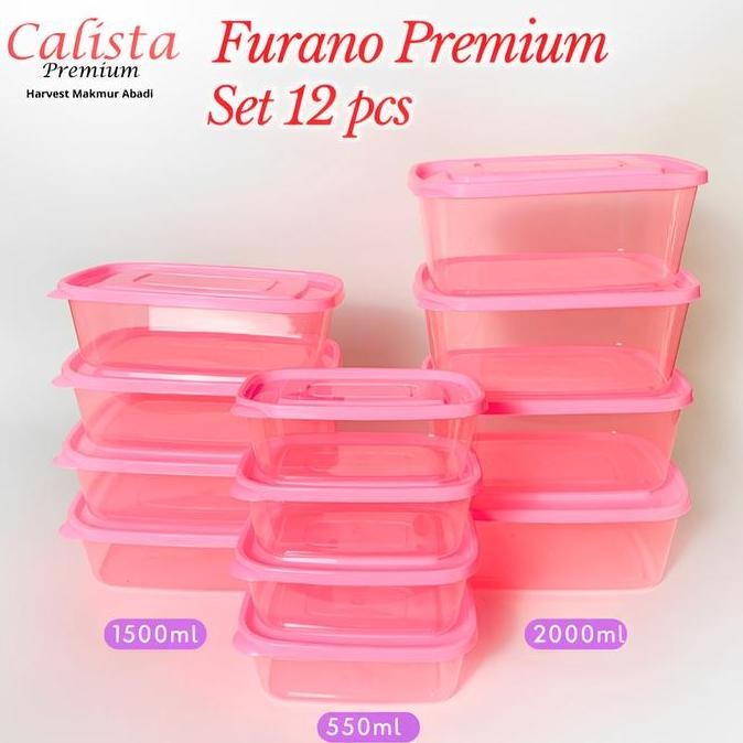 CALISTAFURANO PREMIUM SET TOPLES KULKAS FOOD CONTAINER BOX ORGANIZER