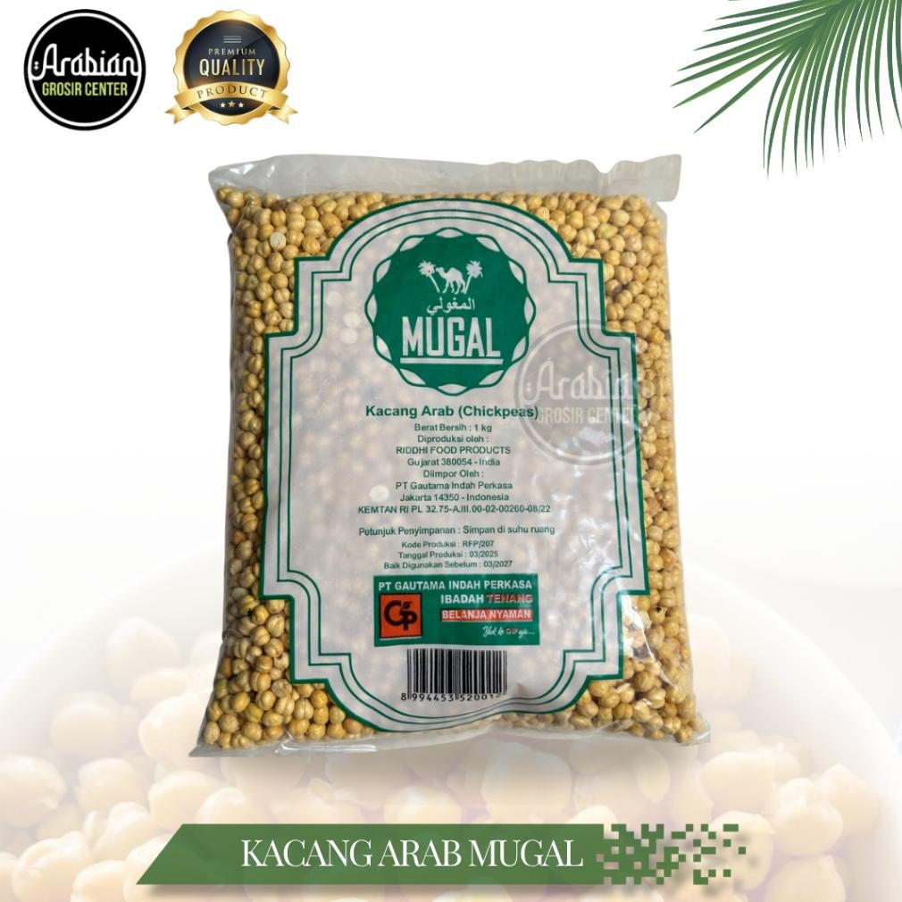 

Kacang Arab Panggang 1 Kg Chickpeas Original Premium | Kacang Arab India Oleh Oleh Haji & Umroh