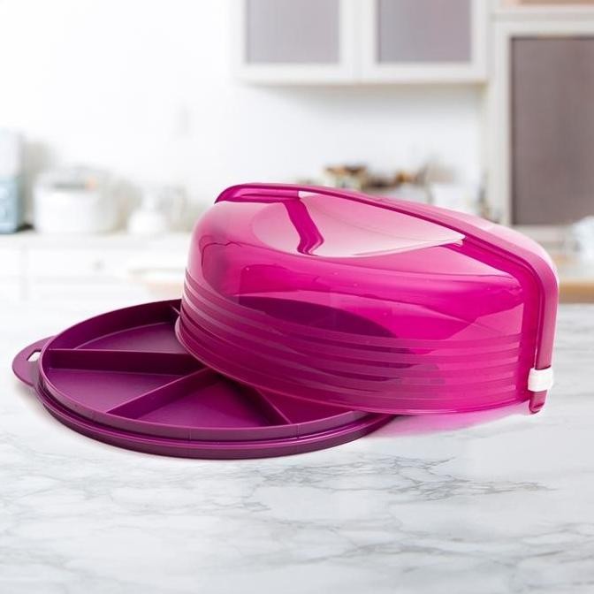 Cake Taker Round Tupperware/Tempat Bolu Tupperware