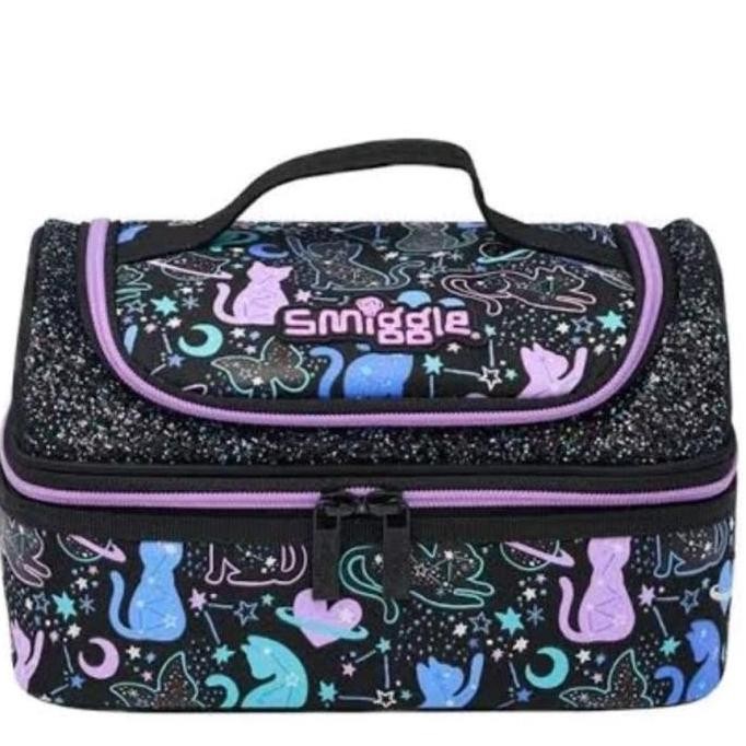 Smiggle Starry Cat Double Deker Lunch Bag/Tas Bekal Anak Perempuan