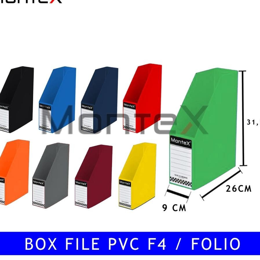 

Montex 6 Pcs Box File Kancing Pvc Semi Kulit 9 Cm Grosir 6 Pcs