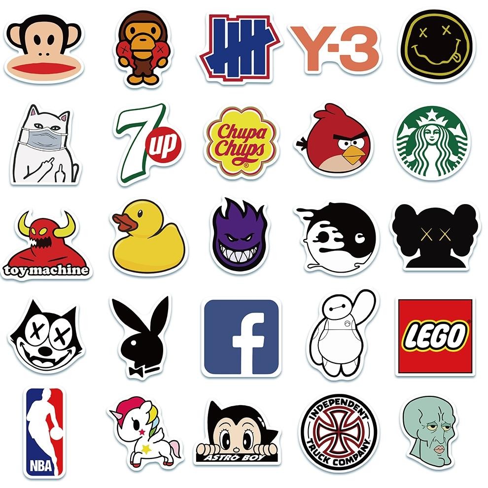 

Stiker Set Stiker Paket logo brand Stiker hypebeast Stiker Anti Air Stikers Berperekat Waterproof sticker decal buat Motor Helm Buku Journal Koper Casing HP Laptop Botol Minum QQ-43