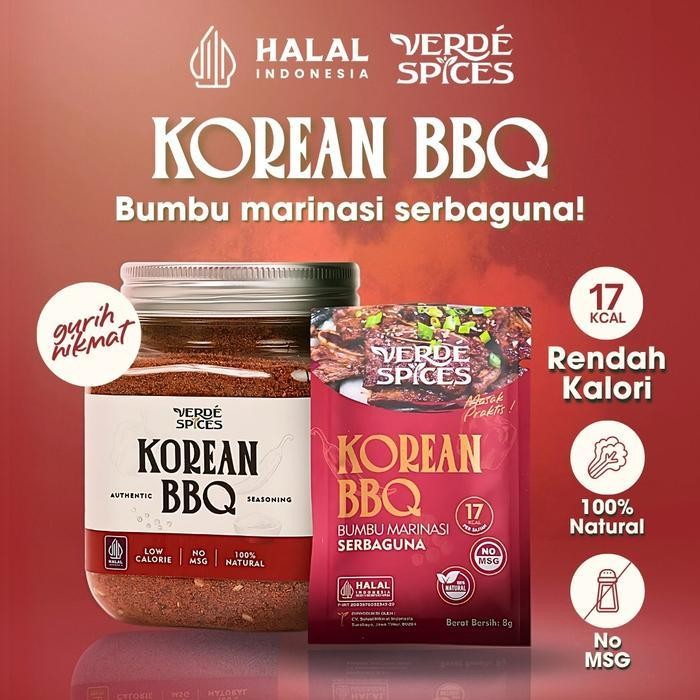 

Rps Verde Spices Dry Rub / Bumbu Marinasi Serba Guna Rendah Kalori No Msg / Botol 100G / Gift Box / Mix Rempah Bubuk Bbq Instan Powder