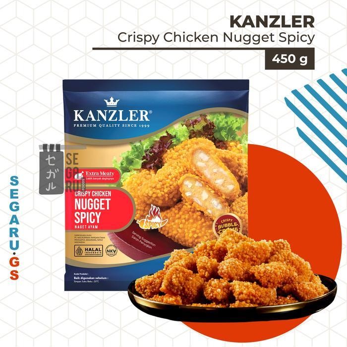 

Ff Kanzler Crispy Chicken Nugget Spicy Ayam 450 Gram