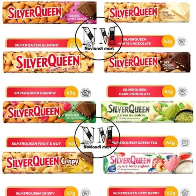 

RPS Silverqueen Cashew 58gram/58gr/58/Cokelat Silver Queen Almond/Coklat