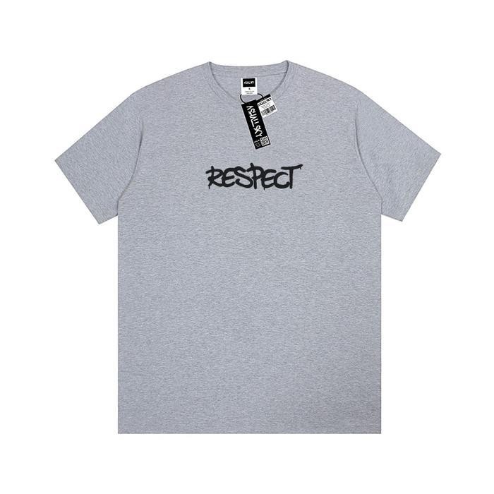 ST Ashallsky Kaos Pria Warna Sage Green Motif Simple Respect Unisex Premium Distro Baju Digital Wani